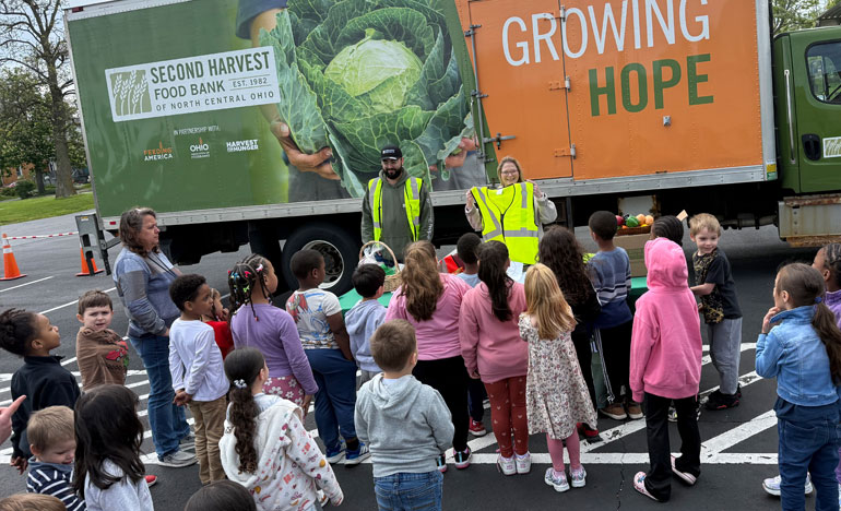 Second Harvest Volunteer Outreach Team at School Event